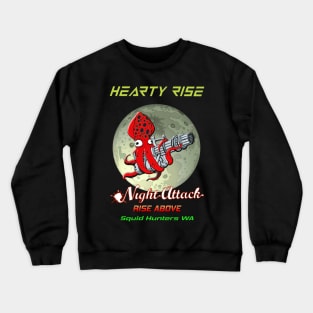 Hearty Rise Night Attack By The Moon Light Crewneck Sweatshirt